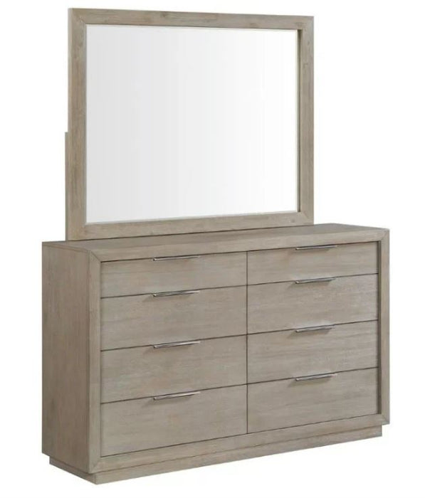 Arcadia Gray Canopy Bed With Dresser, Mirror - Lifestyle Furniture