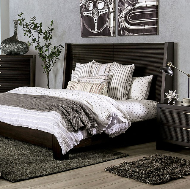  The dark walnut finish of this bedroom collection offers a rich and elegant feel that improves the atmosphere of any bedroom - Lifestyle Furniture