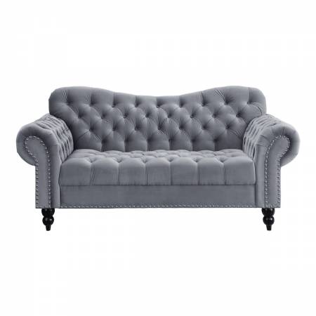 Rosalie Drak Grey Sofa & Loveseat - Lifestyle Furniture