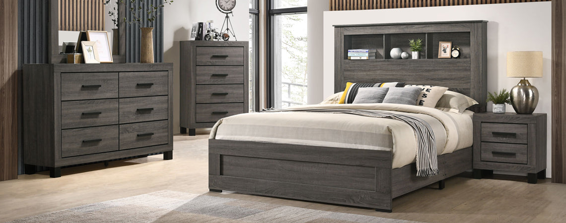 Railtown Grey Bedroom - Lifestyle Furniture
