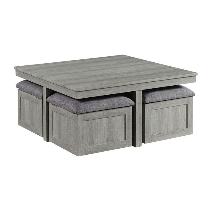 Uster Coffee Table w/ Four Stools - Lifestyle Furniture