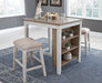 Willowton Counter 3 Pc Set (1 Counter Height Table + 2 Counter Stools) - Lifestyle Furniture