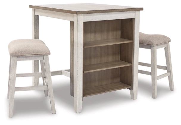 Willowton Counter 3 Pc Set (1 Counter Height Table + 2 Counter Stools) - Lifestyle Furniture