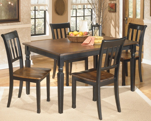 Osilve Dining 6 Pc set (Dining Table & 4 Chairs & Bench) - Lifestyle Furniture