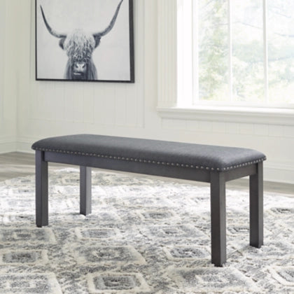 Lawrence Grey Dining Bench - Lifestyle Furniture