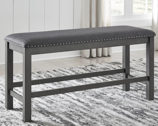 Lawrence Grey Counter Height Bench - Lifestyle Furniture