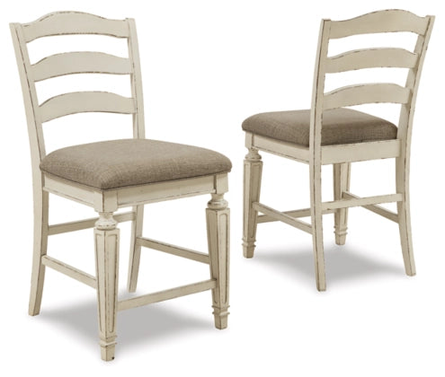 Georgia Counter Height Ladder Back Stool X2 - Lifestyle Furniture