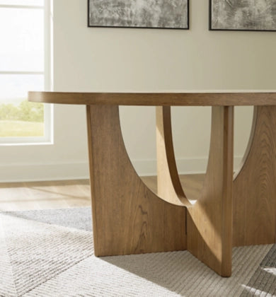 Morel Round Dining Table - Lifestyle Furniture