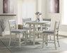 Amherst Counter 5PC Set Grey/White - Lifestyle Furniture
