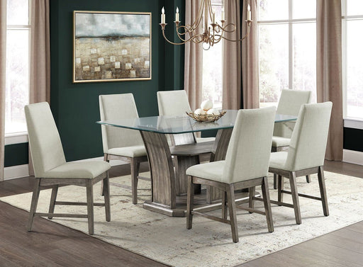 Dapper Grey 7PC Dining Set - Lifestyle Furniture