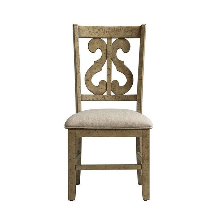 Stone Gray Swirl Back Side Chair  (x2) - Lifestyle Furniture