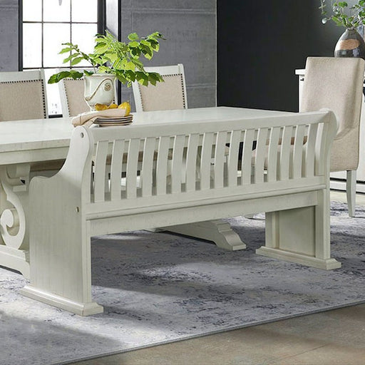 Stone White Bench - Lifestyle Furniture