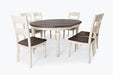 Solid Pinewood Vintage White Oval Dining - Lifestyle Furniture