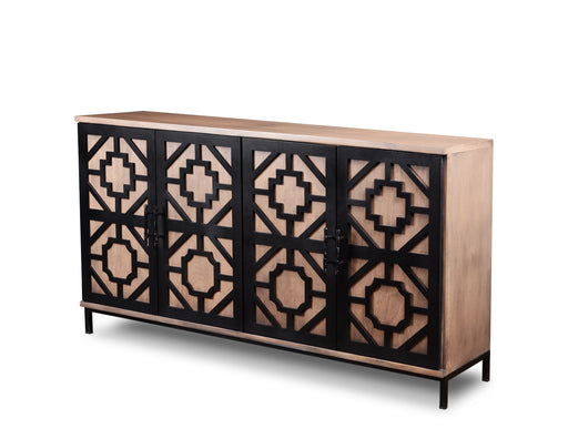 Porto Truffle 75" 4 Door Console - Lifestyle Furniture