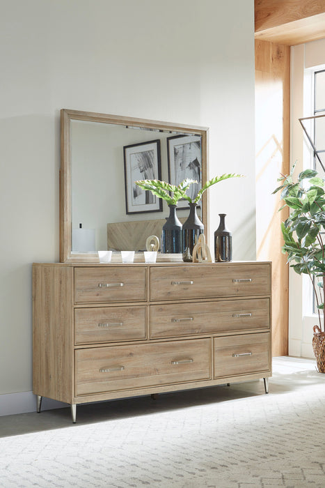 Maddox Panel Bed With Dresser & Mirror