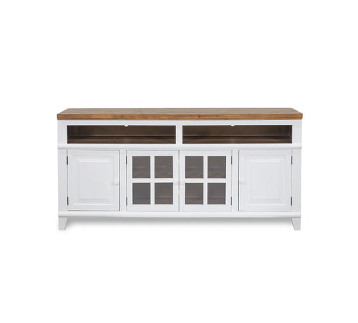 Miramar White/Natural 65" Console - Lifestyle Furniture