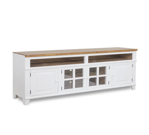 Miramar White/Natural 80" Console - Lifestyle Furniture