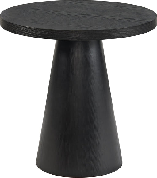 Portland Round Black End Table - Lifestyle Furniture