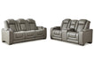 Backtrack Grey Sofa & Loveseat - Lifestyle Furniture