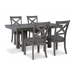 Lawrence Grey Dining 5Pc. set (Table & 4 Chairs) - Lifestyle Furniture