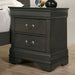 Louis Philippe Gray Nightstand - Lifestyle Furniture