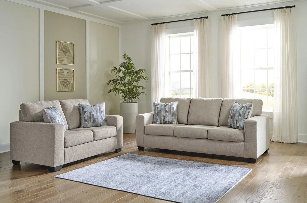 Delta Parchment Sofa & Loveseat