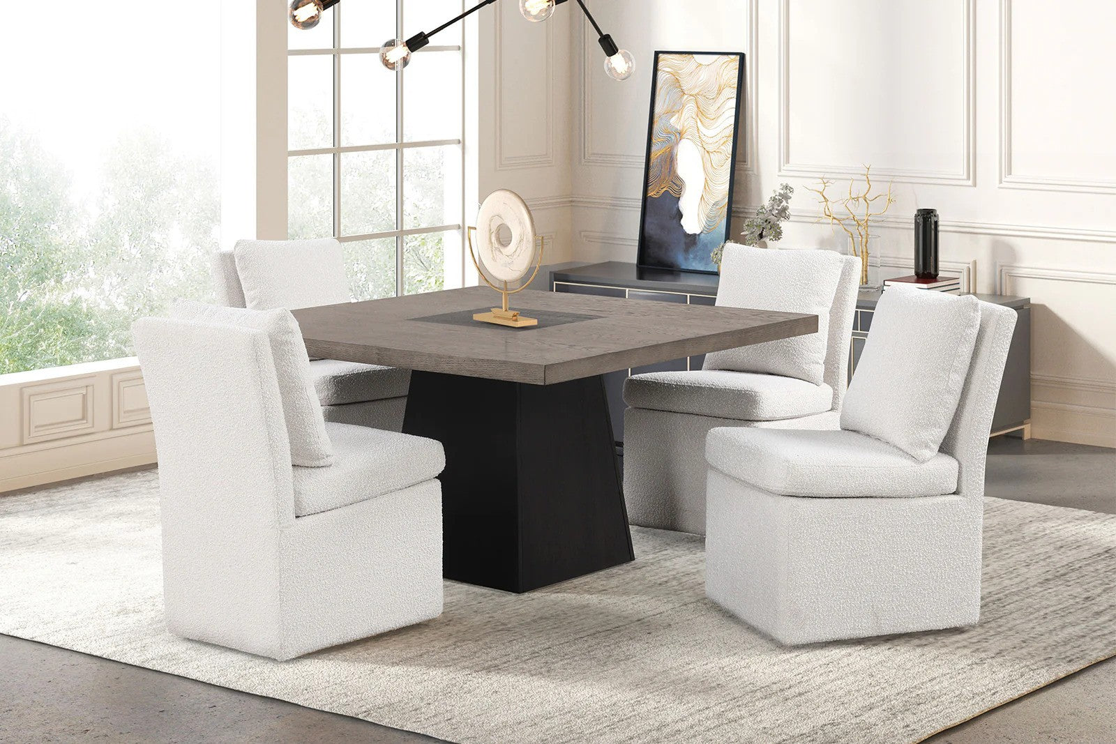 Journal standard Furniture　vichy chair Amazon.com - HIPIHOM 3 Piece Dining Table Set with Bench