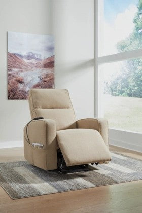 Tarza Taupe Power Lift Recliner