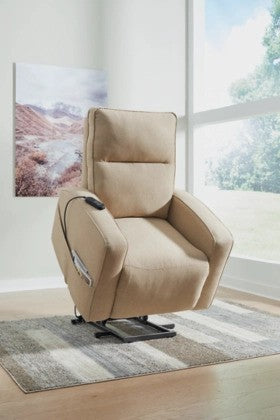 Tarza Taupe Power Lift Recliner