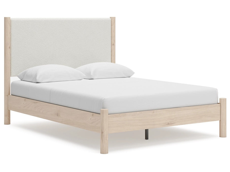 Mori Upholstered Panel Bed