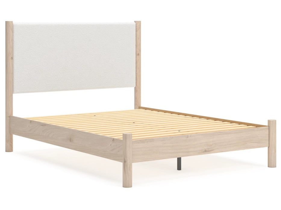 Mori Upholstered Panel Bed