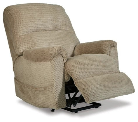 Shadow Toast Polyester Power Lift Recliner