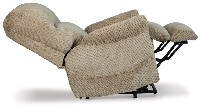 Shadow Toast Polyester Power Lift Recliner