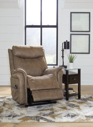 Lozen Driftwood Power Lift Recliner - Lifestyle Furniture