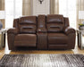 One Land Power Reclining Loveseat W/Console - Lifestyle Furniture