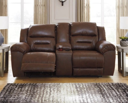 One Land Reclining Rec Loveseat W/Console - Lifestyle Furniture