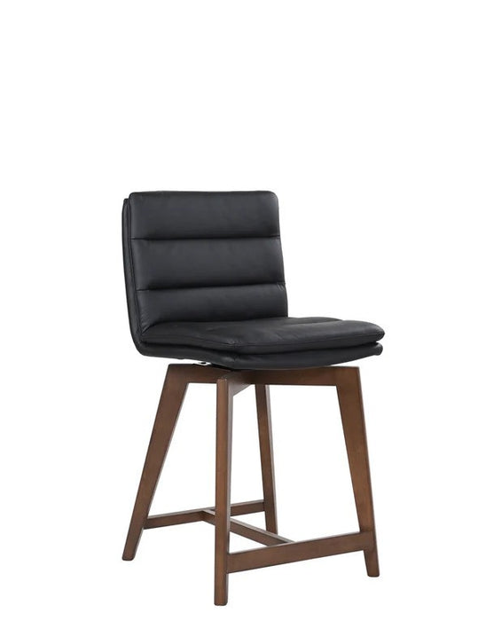 Castor Black Counter Chair