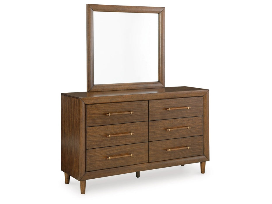 Lyna UPH Bed With Dresser & Mirror