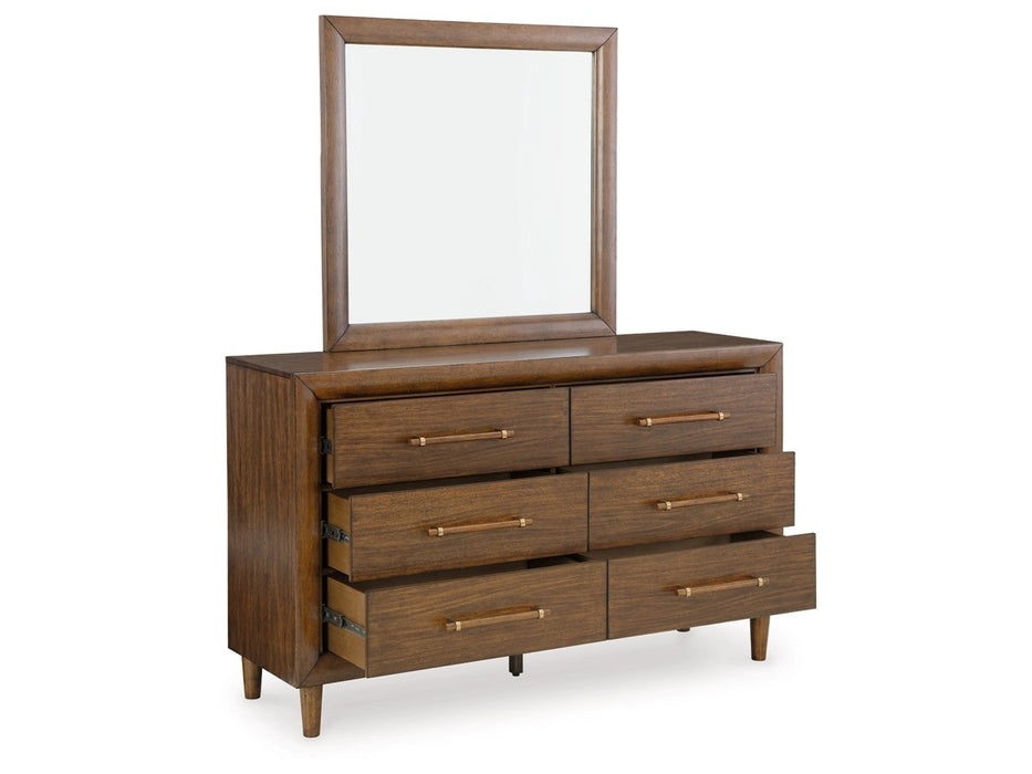 Lyna UPH Bed With Dresser & Mirror