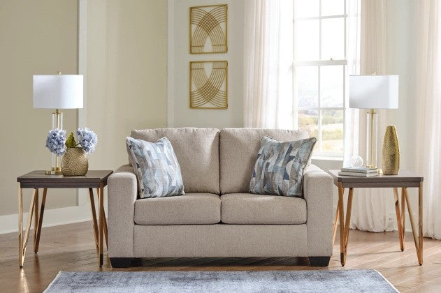 Delta Parchment Sofa & Loveseat