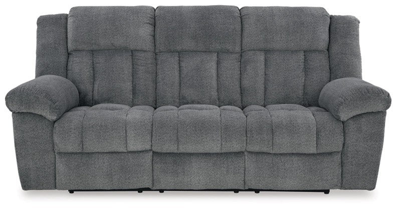 Tipper Slate PWR REC Sofa with ADJ Headrest