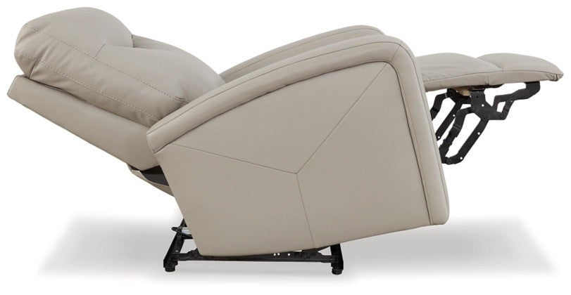 Rosary Dove Gray PWR Recliner/ADJ Headrest - Lifestyle Furniture