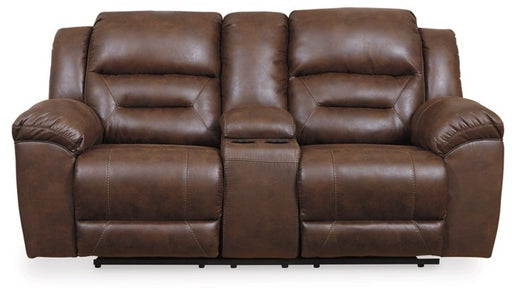 One Land Reclining Rec Loveseat W/Console - Lifestyle Furniture