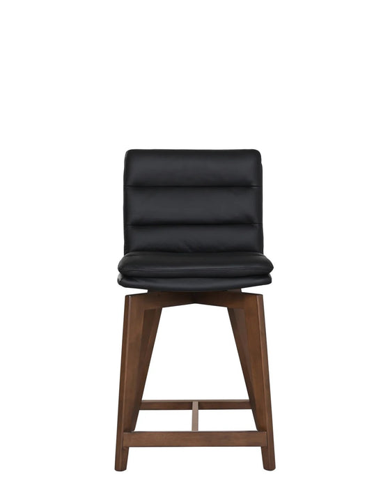 Castor Black Counter Chair