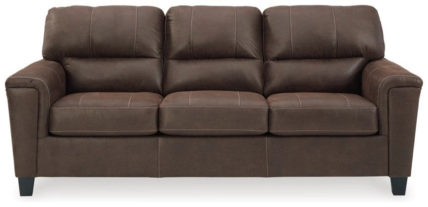 Navy Chestnut Sofa & Loveseat