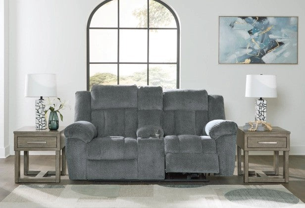 Tipper Slate PWR REC Loveseat/CON/ADJ HDRST