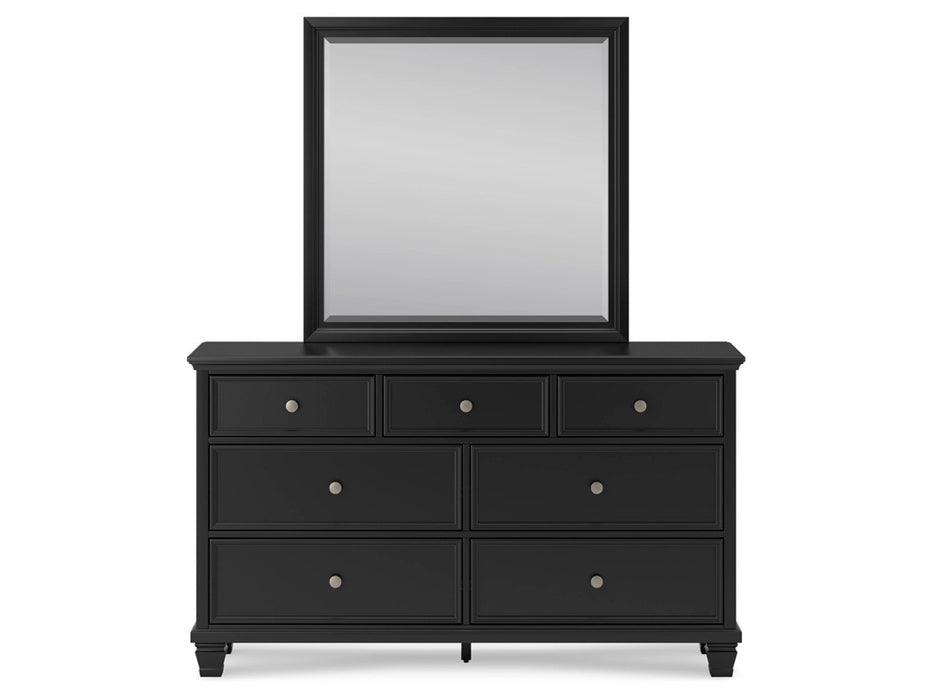 Lana Panel Bed With Dresser & Mirror