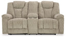 Hima Power Reclining Loveseat with Console - Lifestyle Furniture