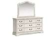 Larne Upholstered Bed With Dresser & Mirror - Lifestyle Furniture