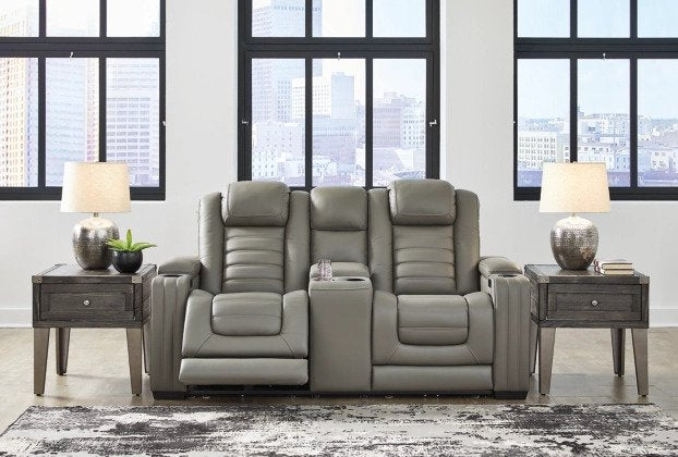 Backtrack Grey Loveseat - Lifestyle Furniture